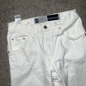 Levi's Silver Tab 94 Baggy Jeans Womens 26x28 White Distressed Denim